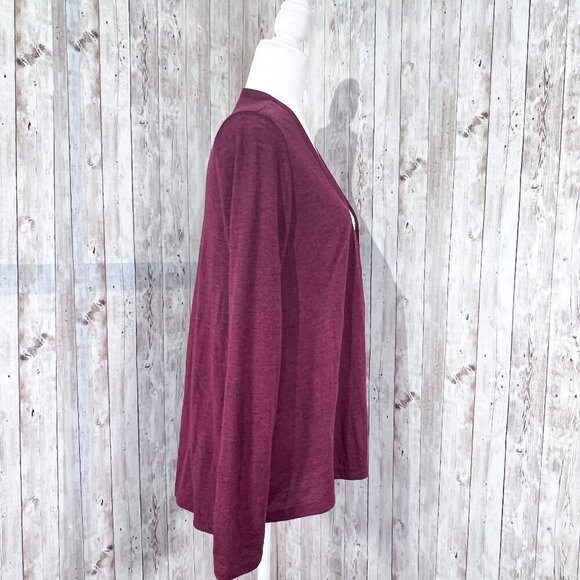 Old Navy Open Front Cardigan | Red | Maroon | Lightweight | Medium | Women's - Picture 3 of 8